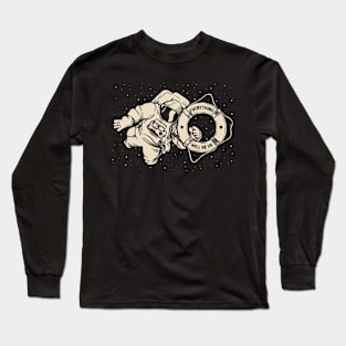 Space Everything will be ok Long Sleeve T-Shirt